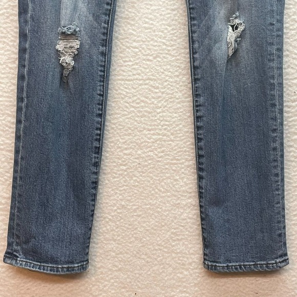 Kut From The Kloth Jeans Womens 6 Blue Katy Boyfriend Distressed Denim Stretch - Picture 5 of 14